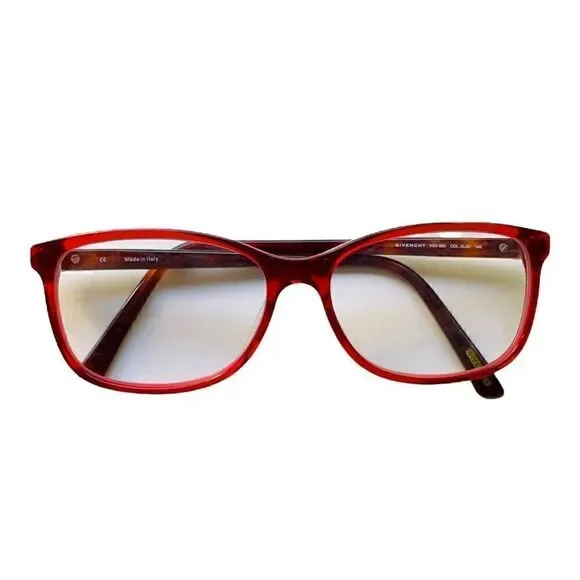 GIVENCHY Luxury Glasses Givenchy Prescription Frames Red EUC